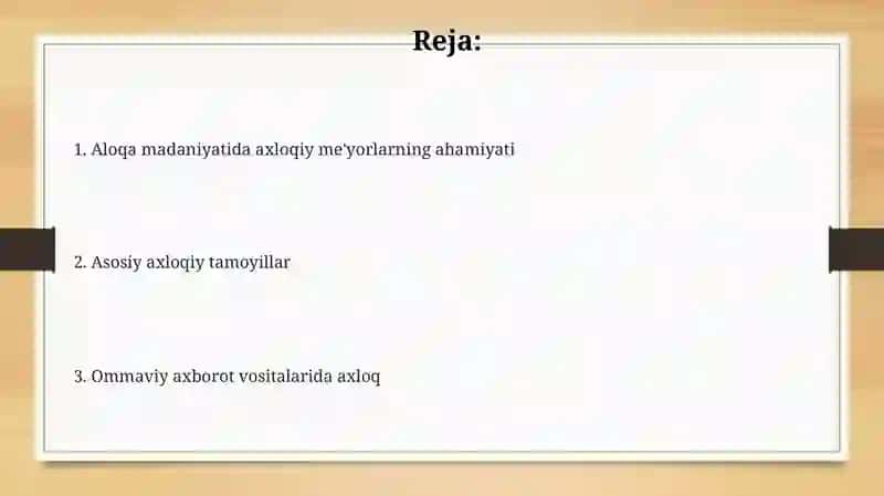 Kommunikatsiya madaniyatida axloqiy me'yorlar 2
