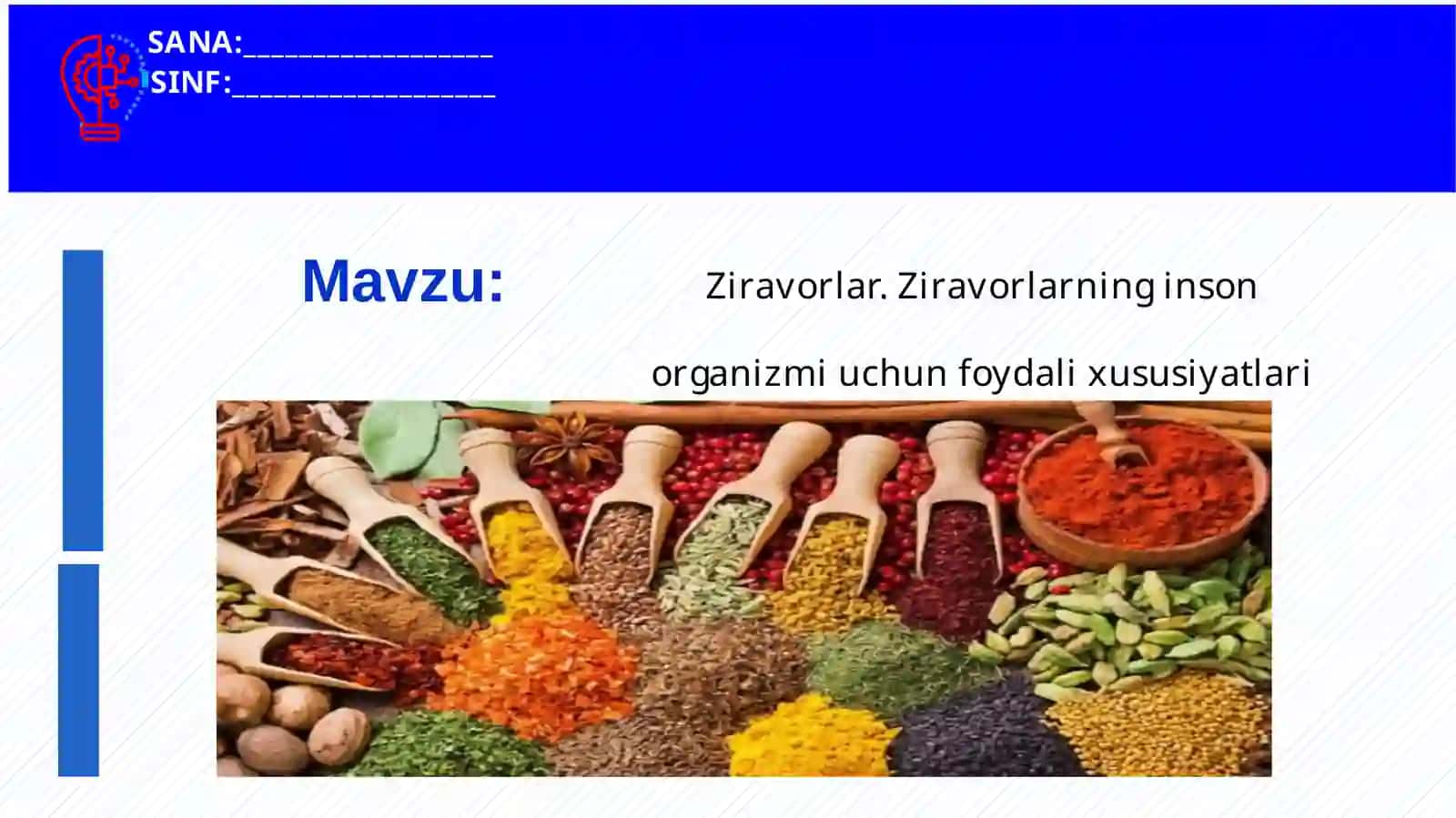 Ziravorlar. Ziravorlarning inson organizmi uchun foydali xususiyatlari 2