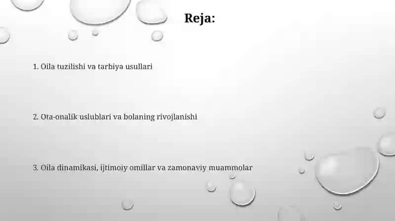 Oilaning bola tarbiyasiga ta'siri 2