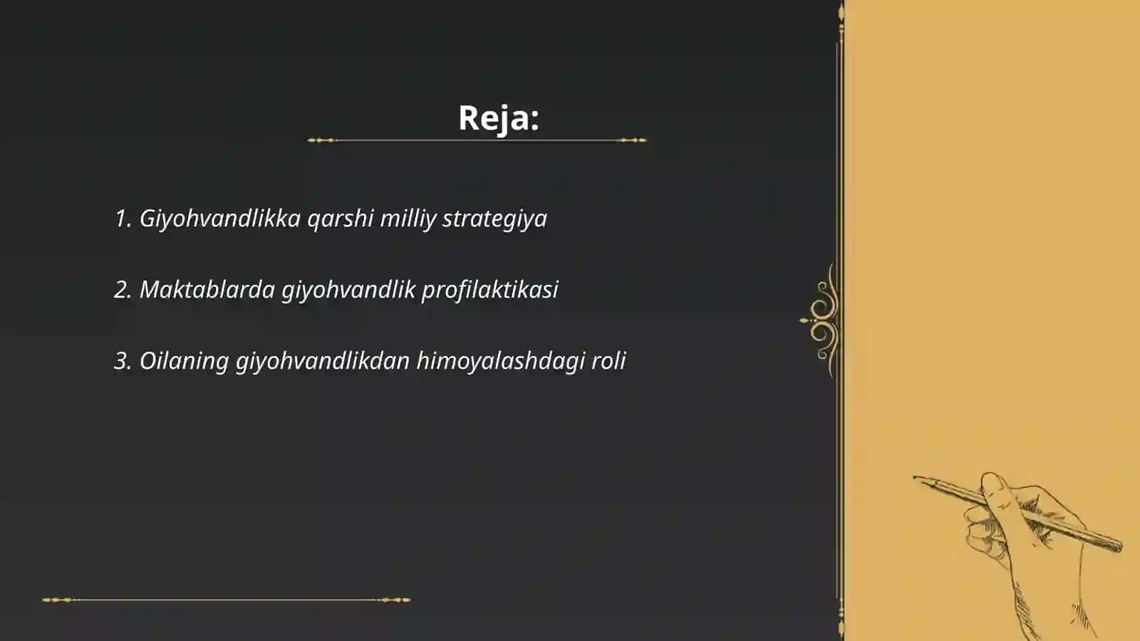 Giyohvandlikka qarshi milliy strategiya 2