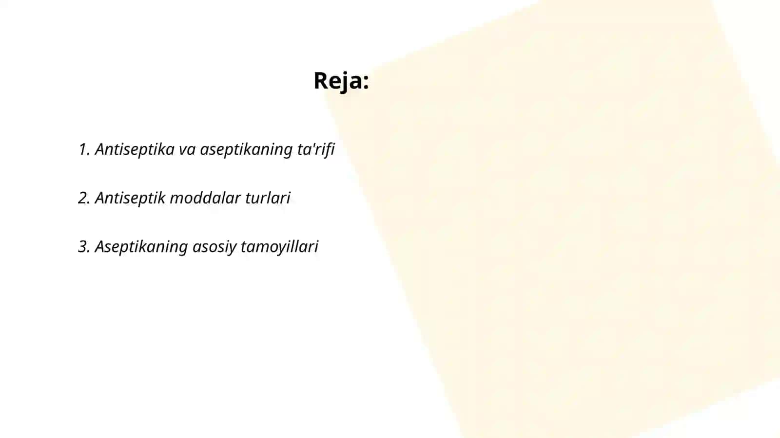 Antiseptika va Aseptika 2