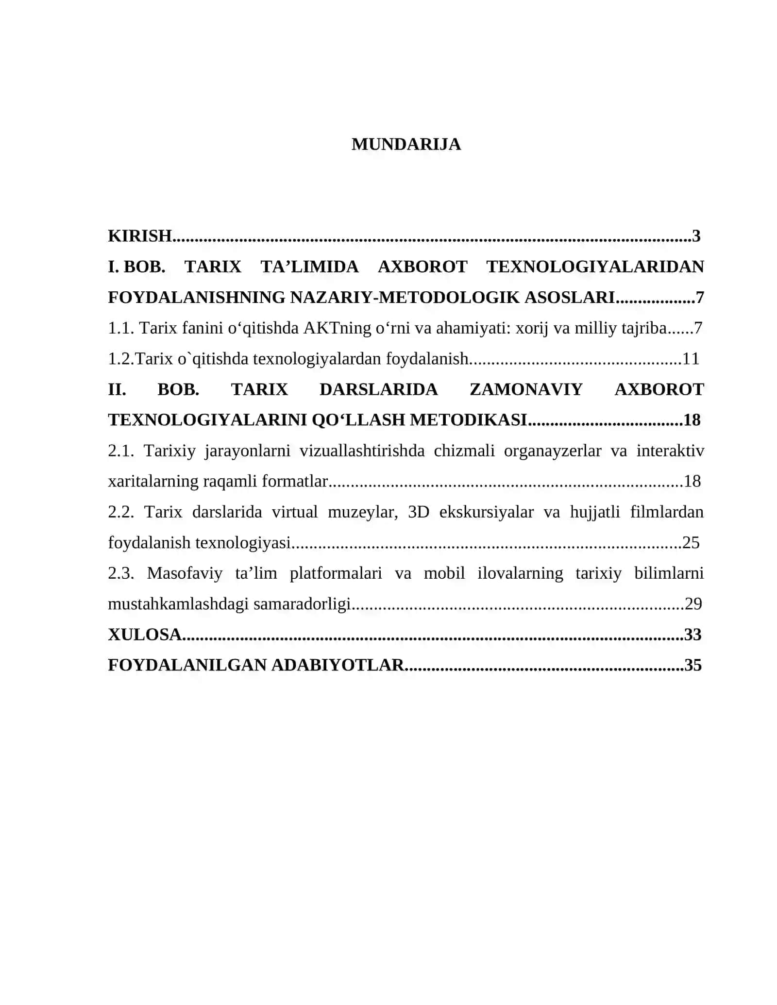 Tarix fanini o’qitishda axborot texnologiyalardan foydalanish 2