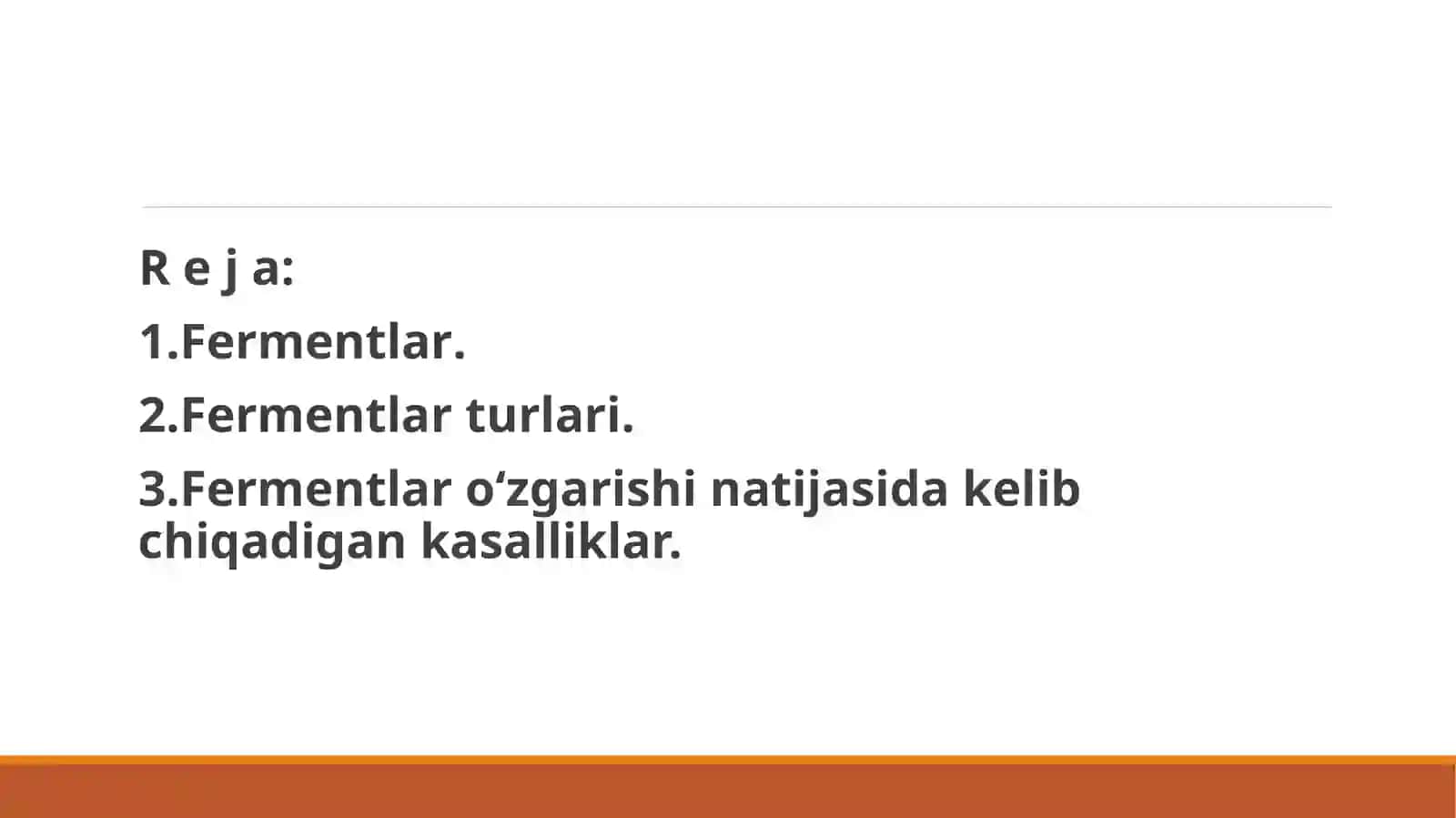 Fermentlar faolligining oʻzgarishi natijasida kelib chiqadigan kasalliklar 2