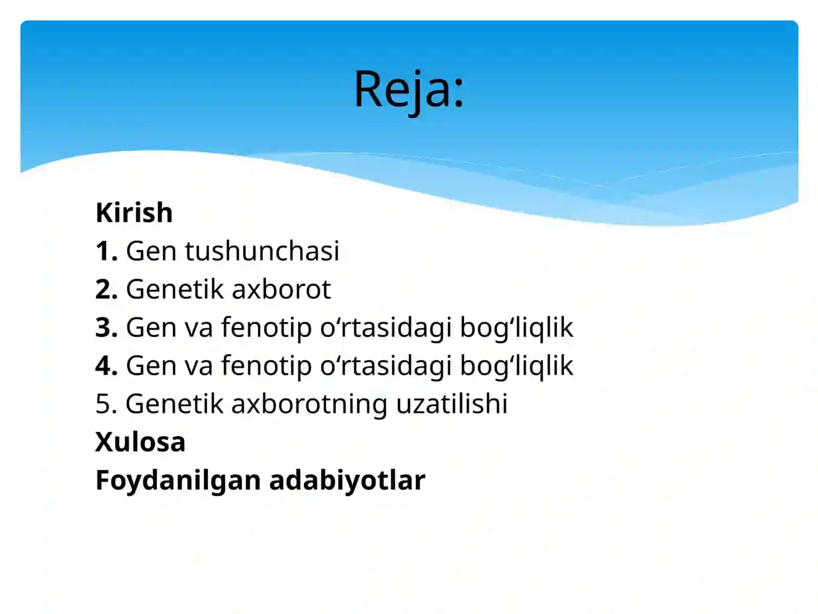 Gen va genetik axborotlar 2