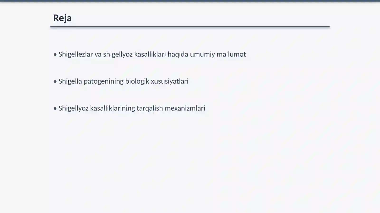 Shigellezlar epidemiologiyasi va profilaktikasi 2