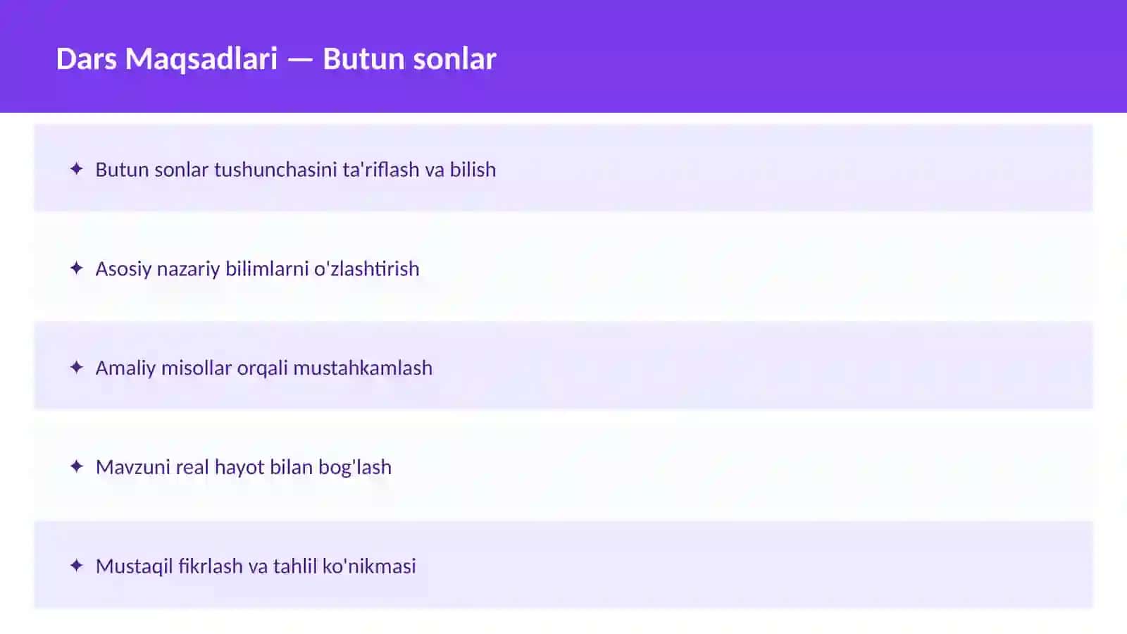 Sonlar nazariyasi 2