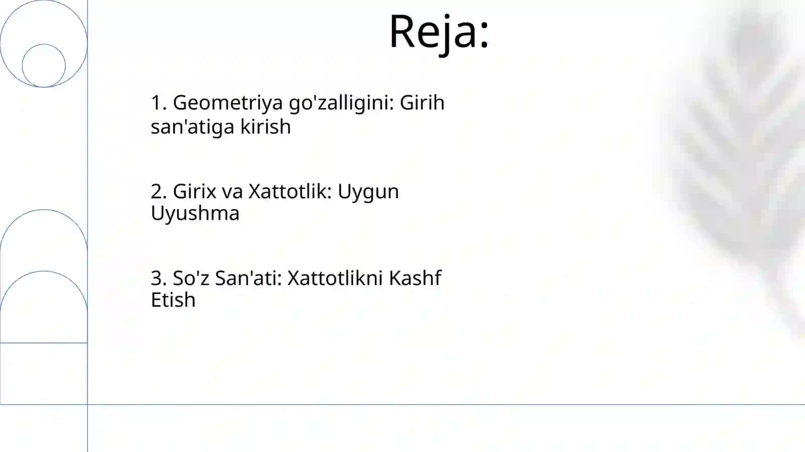 Girih sanʼati va xattotlik yozuvi 2
