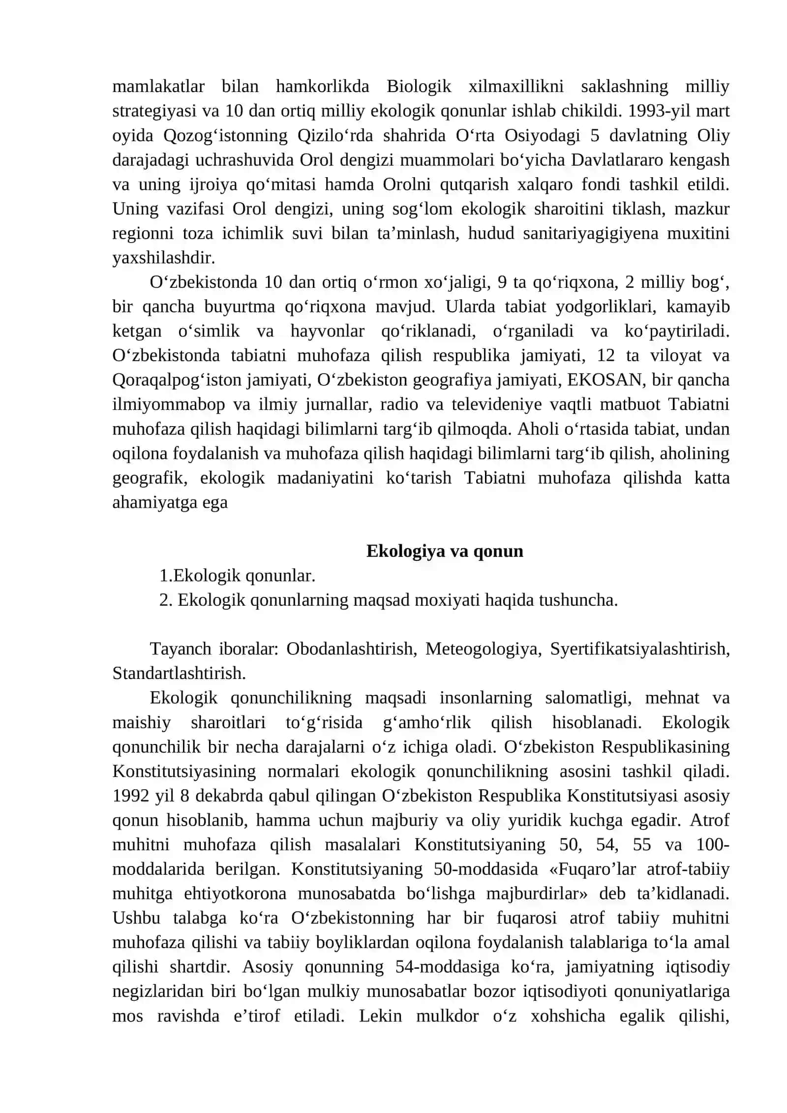 AMALIY VA IJTIMOIY EKOLOGIYA 2
