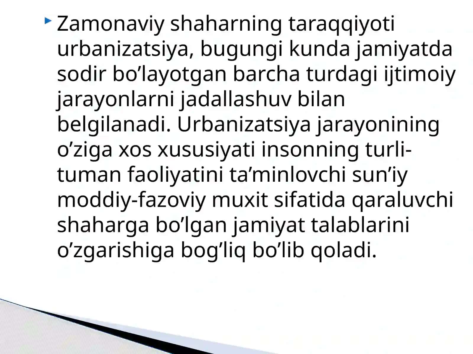 SHAHARLAR REKONSTRUKTSIYASI. ESKI TURAR UY-JOYLARNI QURILMALARINI REJALASHTIRISH TAVSIFI 2