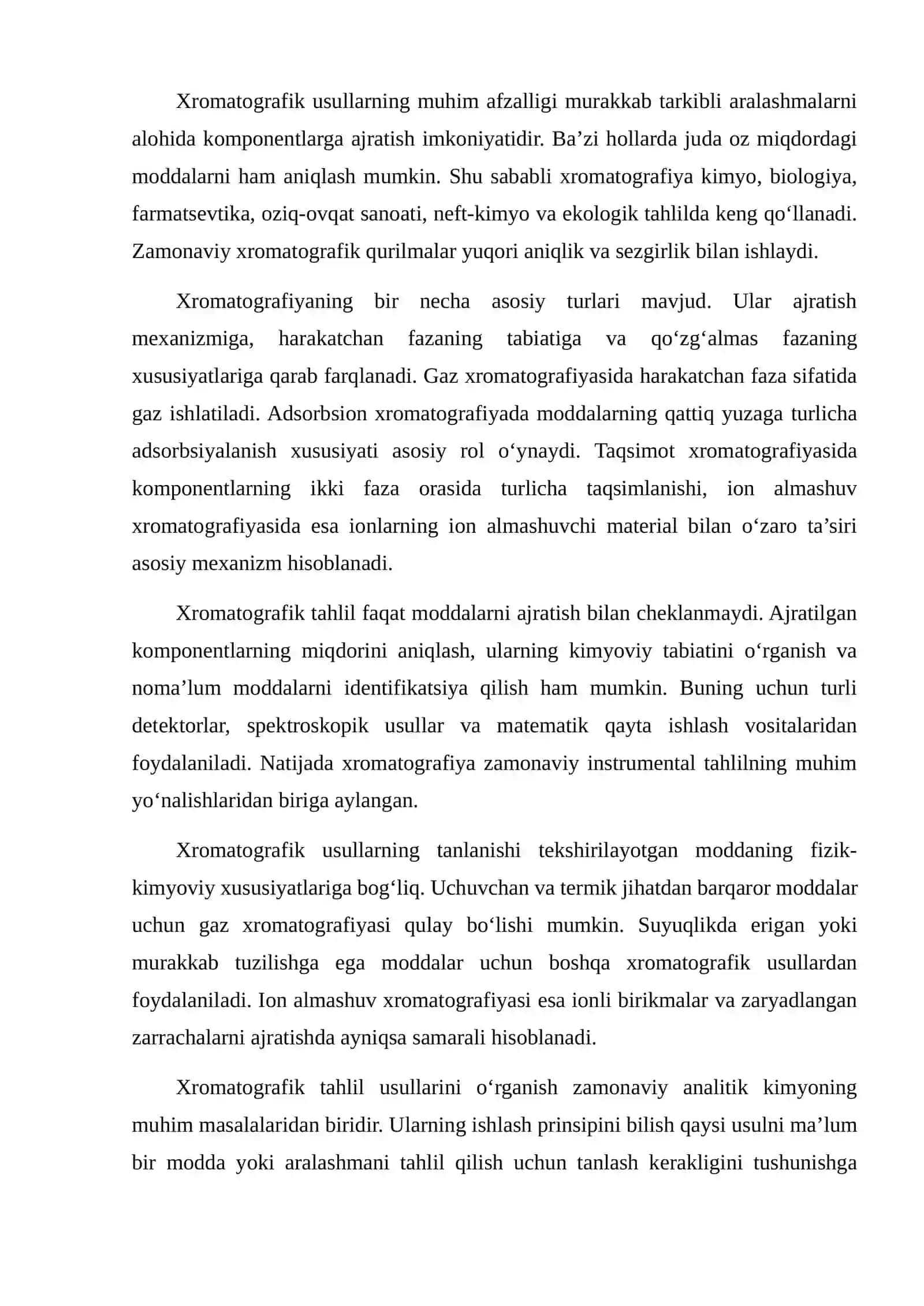 Gaz xromatografiyasi usuli 2