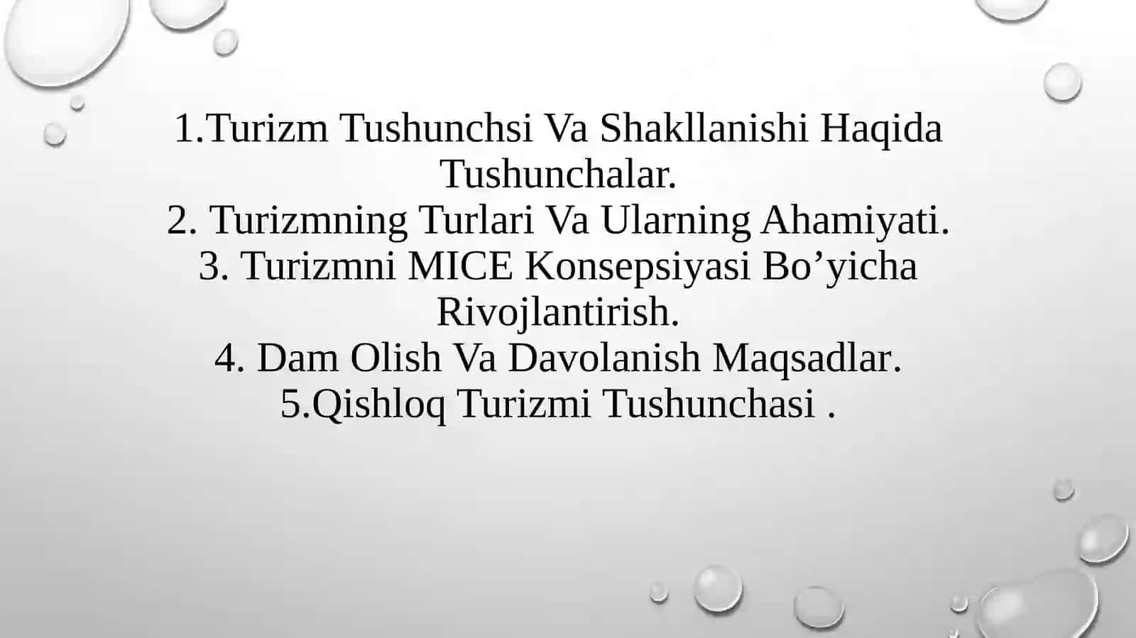 Turizmning Turlari Va Ularning Ahamiyati 2