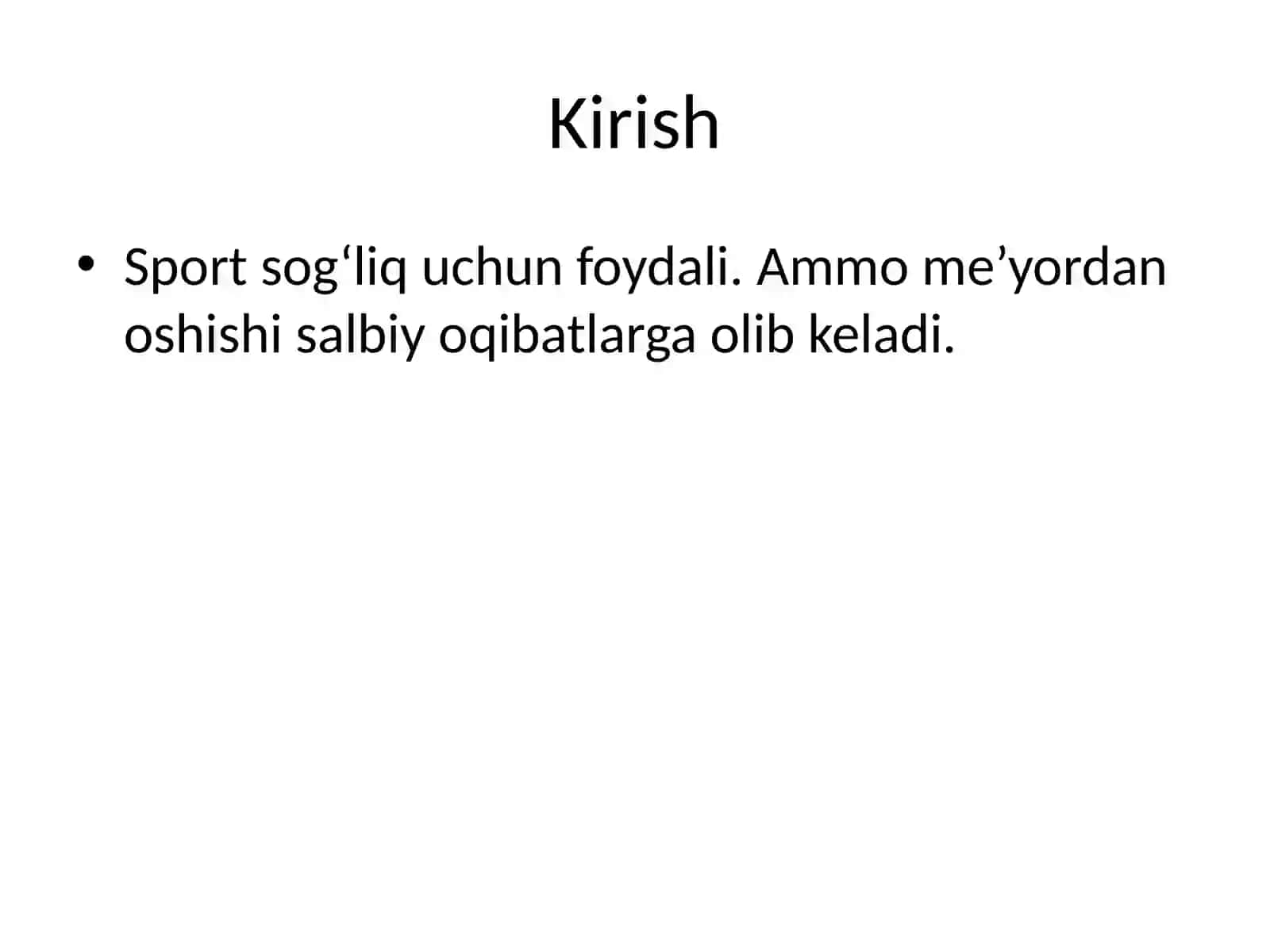 Haddan tashqari sport bilan shug‘ullanishning salbiy ta’siri 2