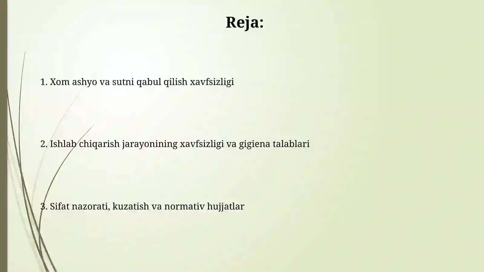 Saryogʻ ishlab chiqarish xavfsizlik talablari 2