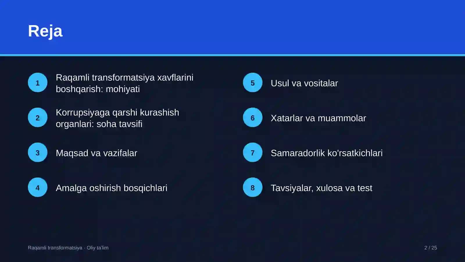 Korrupsiyaga qarshi kurashish organlarida raqamli transformatsiya xavflarini boshqarish 2