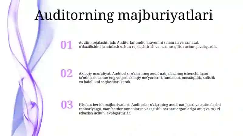 Auditorlik Xulosasi Uchun Javobgarlik 2
