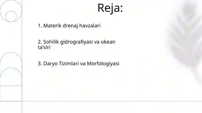 Materiklar gidrografiyasi 2