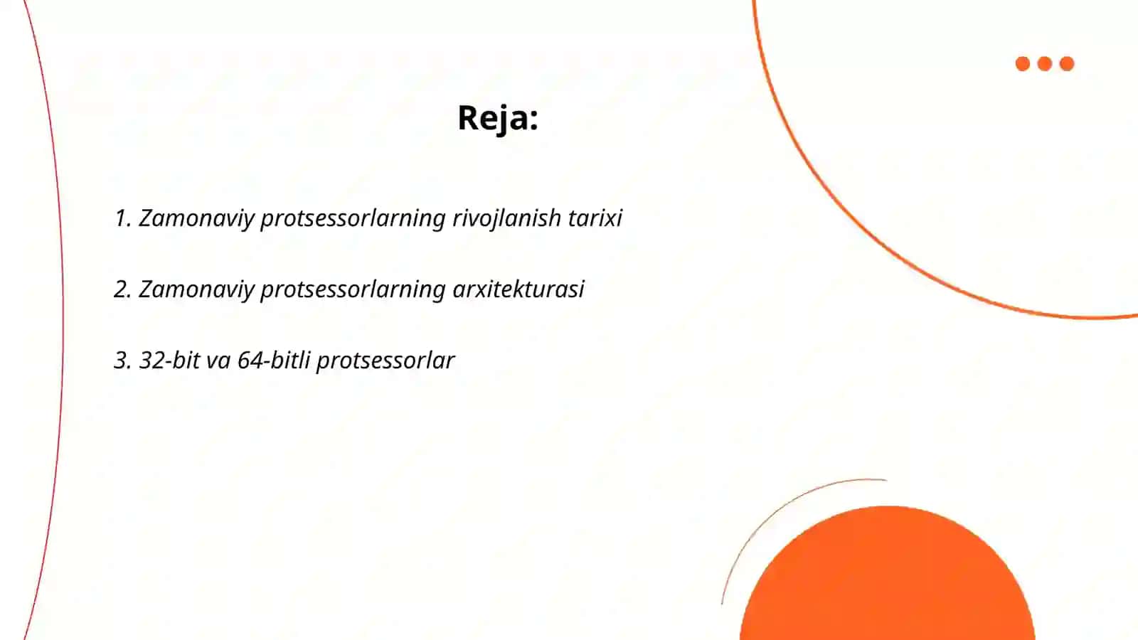 Zamonaviy protsessorlar, ularning turlari va xususiyatlari 2