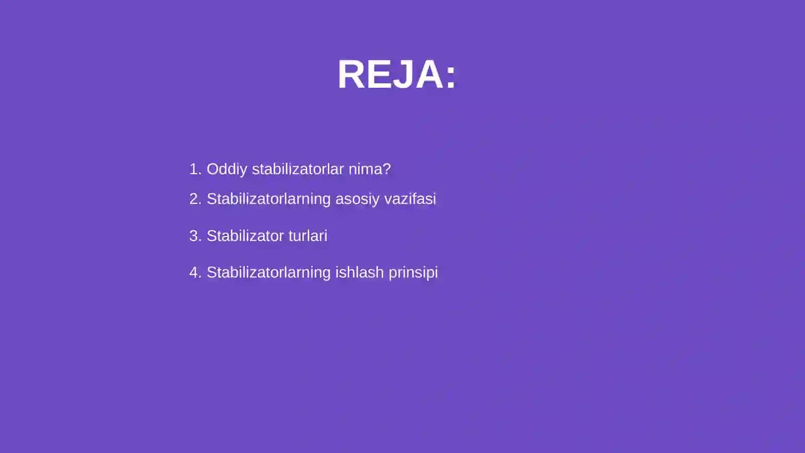 Oddiy stabilizatorlar haqida ma'lumot 2