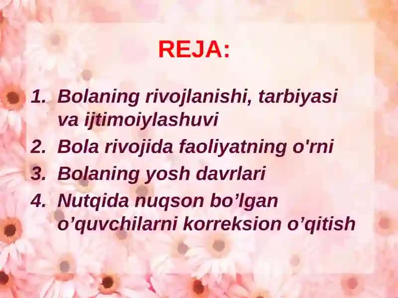 BOLA RIVOJLANISHIDA MUHITNING TA'SIRI 2