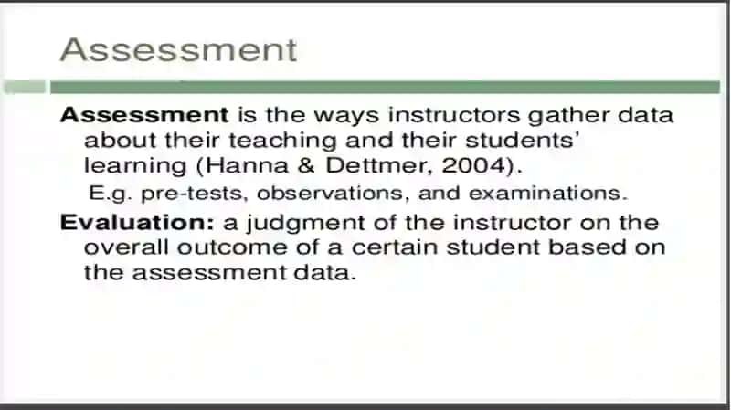 Types of assessment in FLT 2