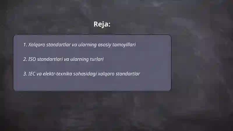 Xalqaro standartlar 2