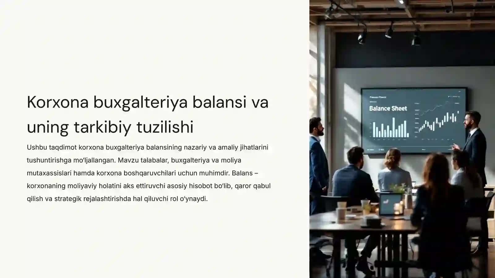 Korxona Buxgalteriya Balansi va Uning Tarkibiy Tuzilishi 2