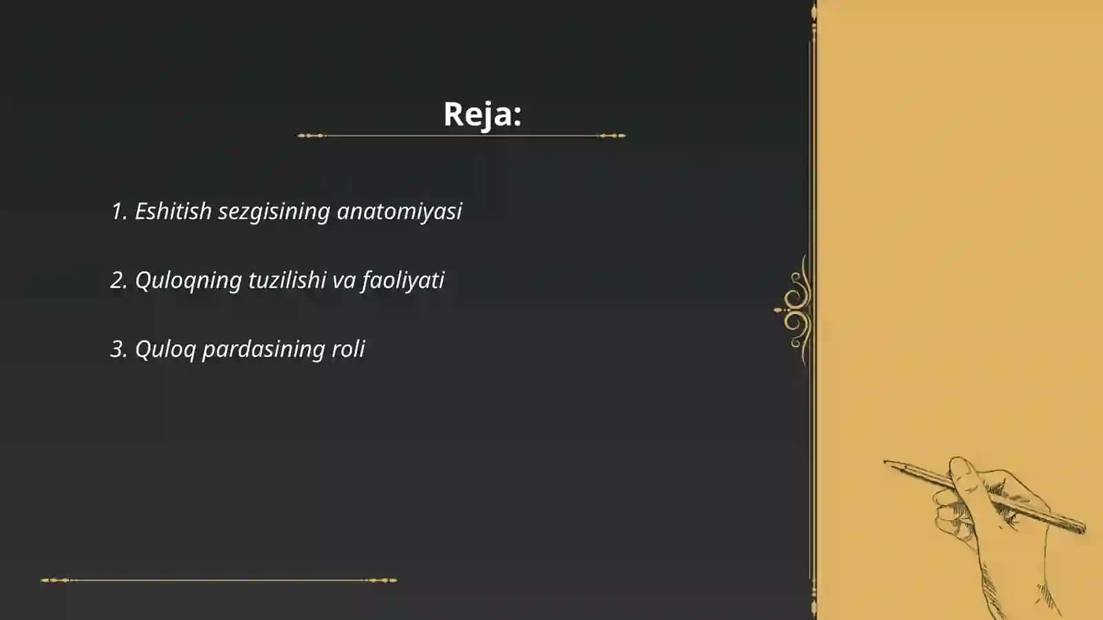 Inson eshitish analizatorlari tizimi 2