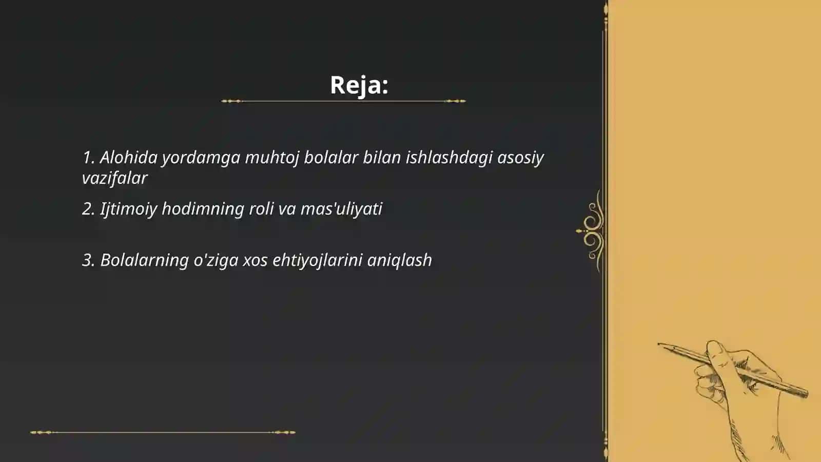 Alohida yordamga muhtoj bolalarga yordam ko'rsatuvchi ijtimoiy hodimni vazifasi va rolli 2