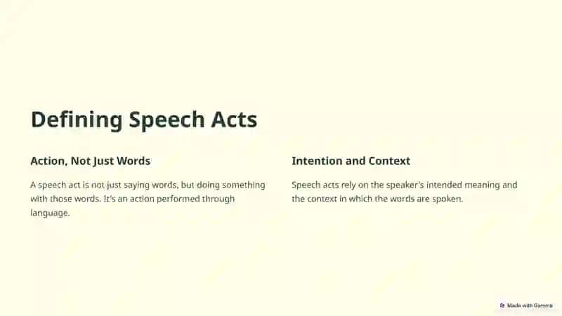 Speech Acts in Communication 2