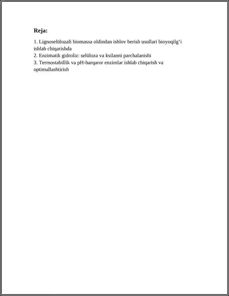 BIOTEXNOLOGIK YONDASHUVDA BIOYOQILGʻI OLISH 2