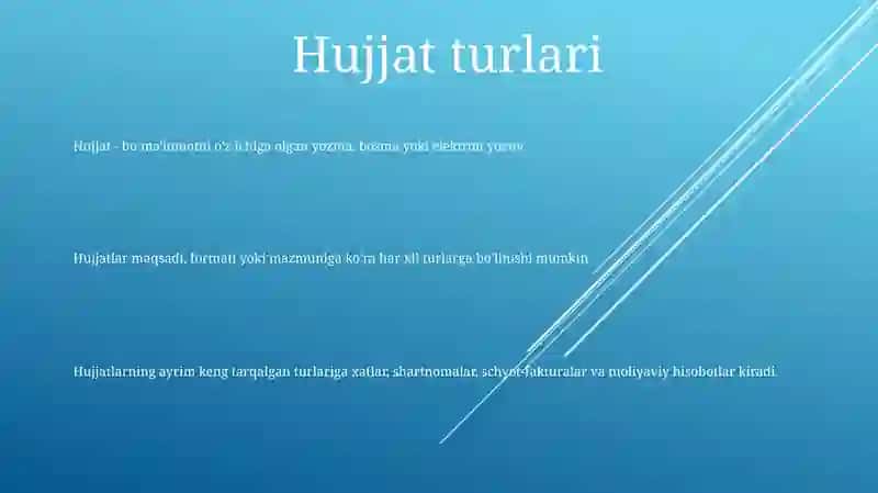 Rasmiy Hujjat Turlari Malumot Axborotlari Hujjati 2