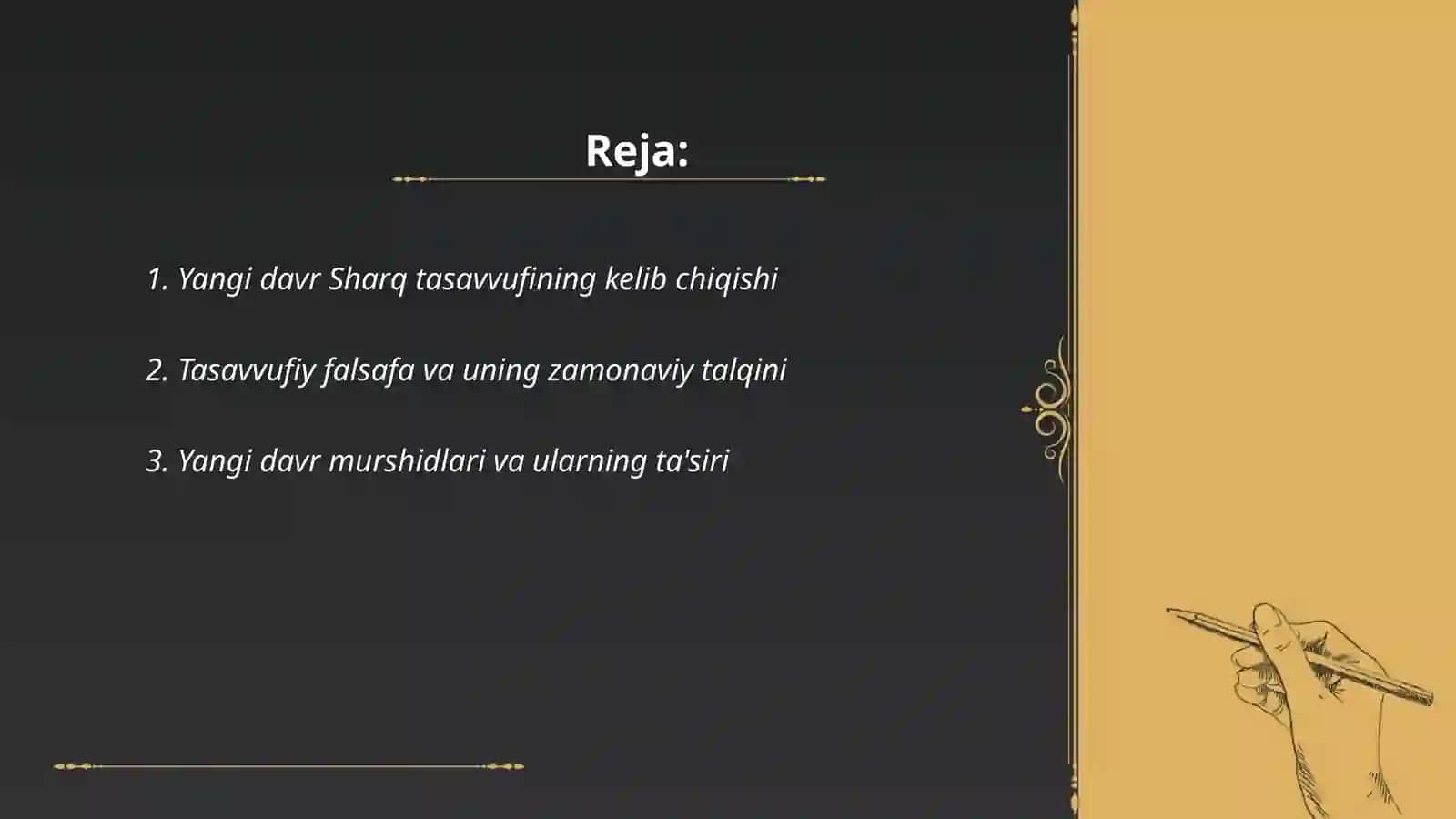 Yangi davr Sharq tasavvufi 2