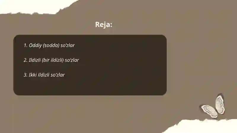 Oddiy (sodda) so‘zlar 2