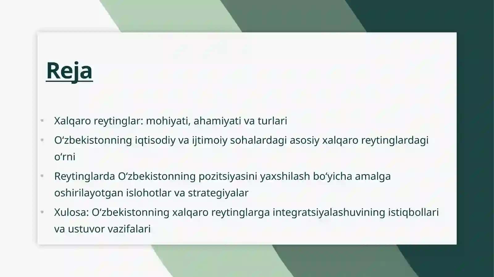 Xalqaroreytinglar: Mohiyati, ahamiyati va turlari 2
