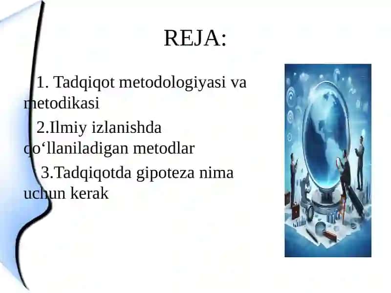 TADQIQOT ASOSLARI,TADQIQOT METODOLOGIYASI VA METODIKASI 2