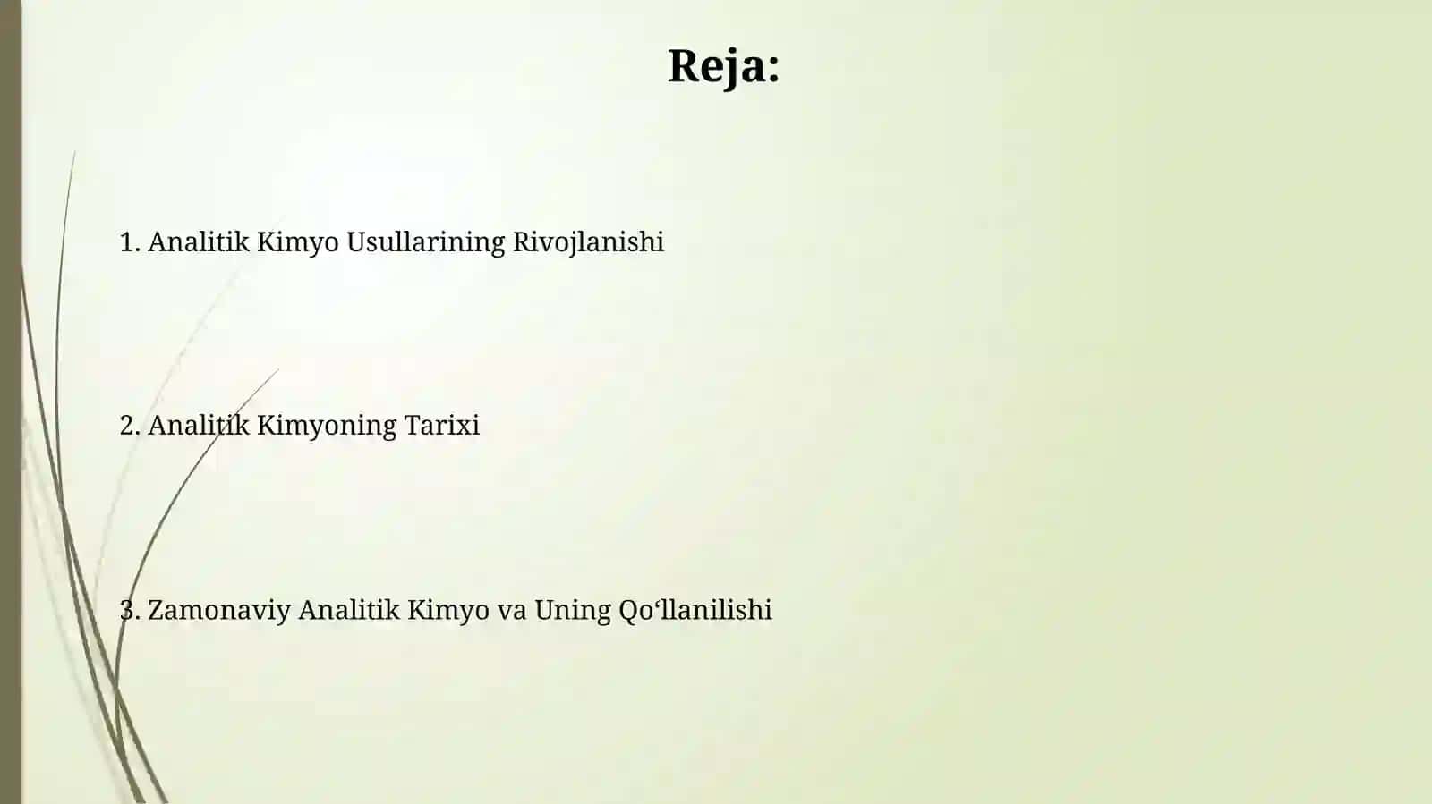 Analitik kimyo va uning rivojlanishi 2