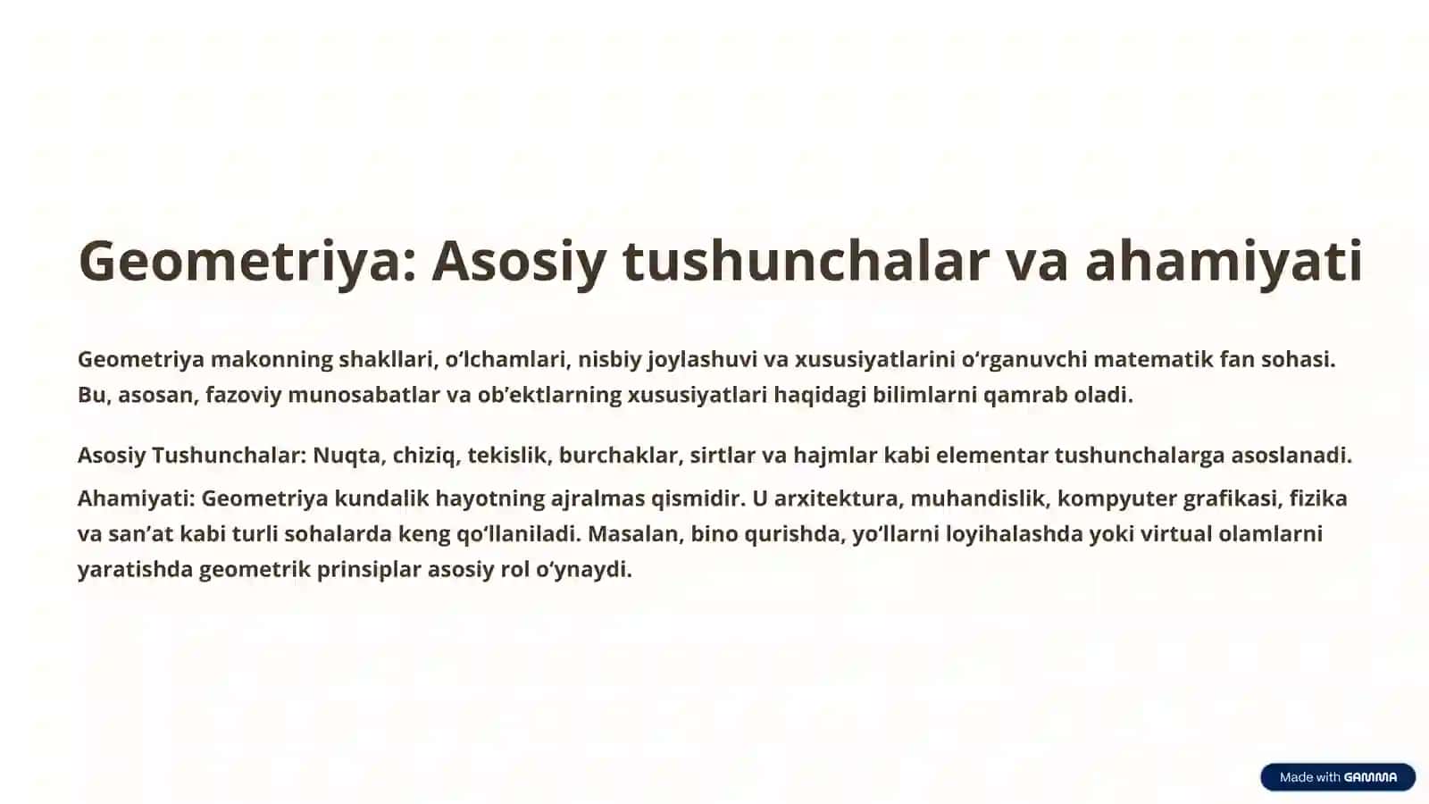 Geometrik Masalalar va Ularni Yechish Usullari 2