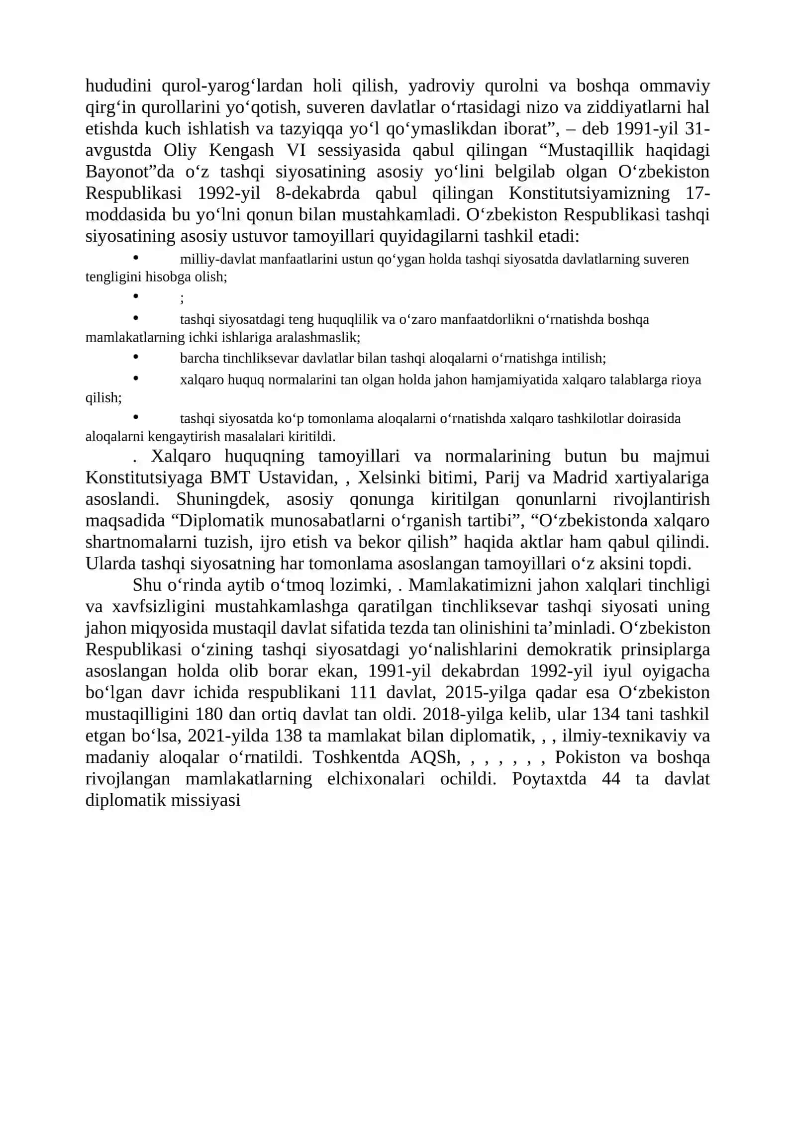 O‘ZBEKISTON VA JAHON HAMJAMIYATI 2