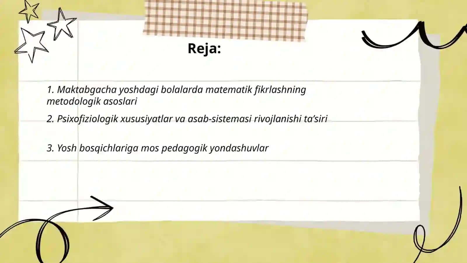 Maktabgacha yoshdagi bolalarning matematik rivojlanishining metodologik, psixofiziologik va psixologik-pedagogik asoslari 2