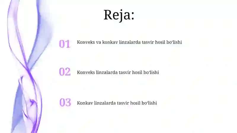 Qavariq va botiq linzalarda tasvir yasash 2
