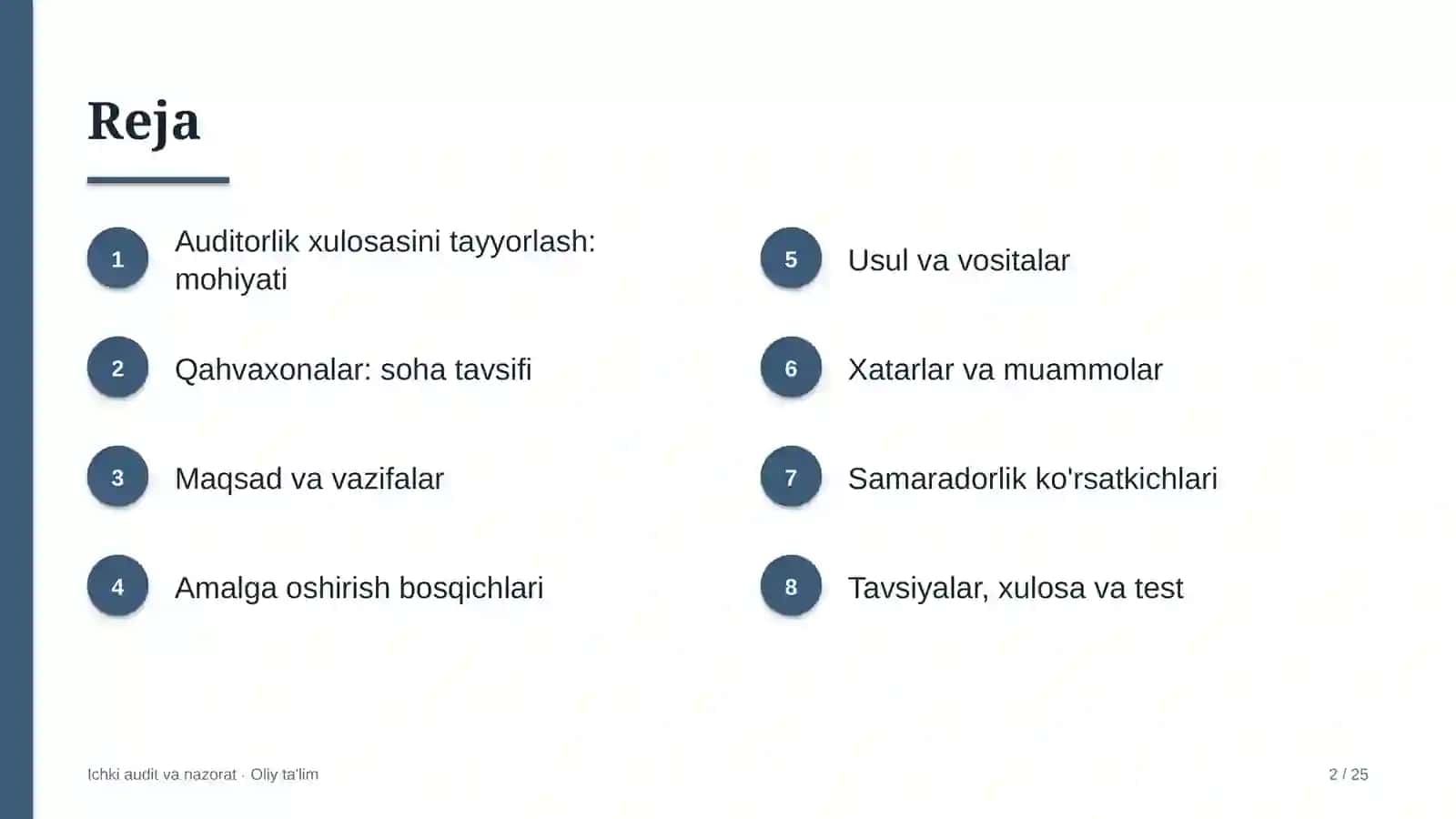 qahvaxonalarda auditorlik xulosasini tayyorlash 5079 2