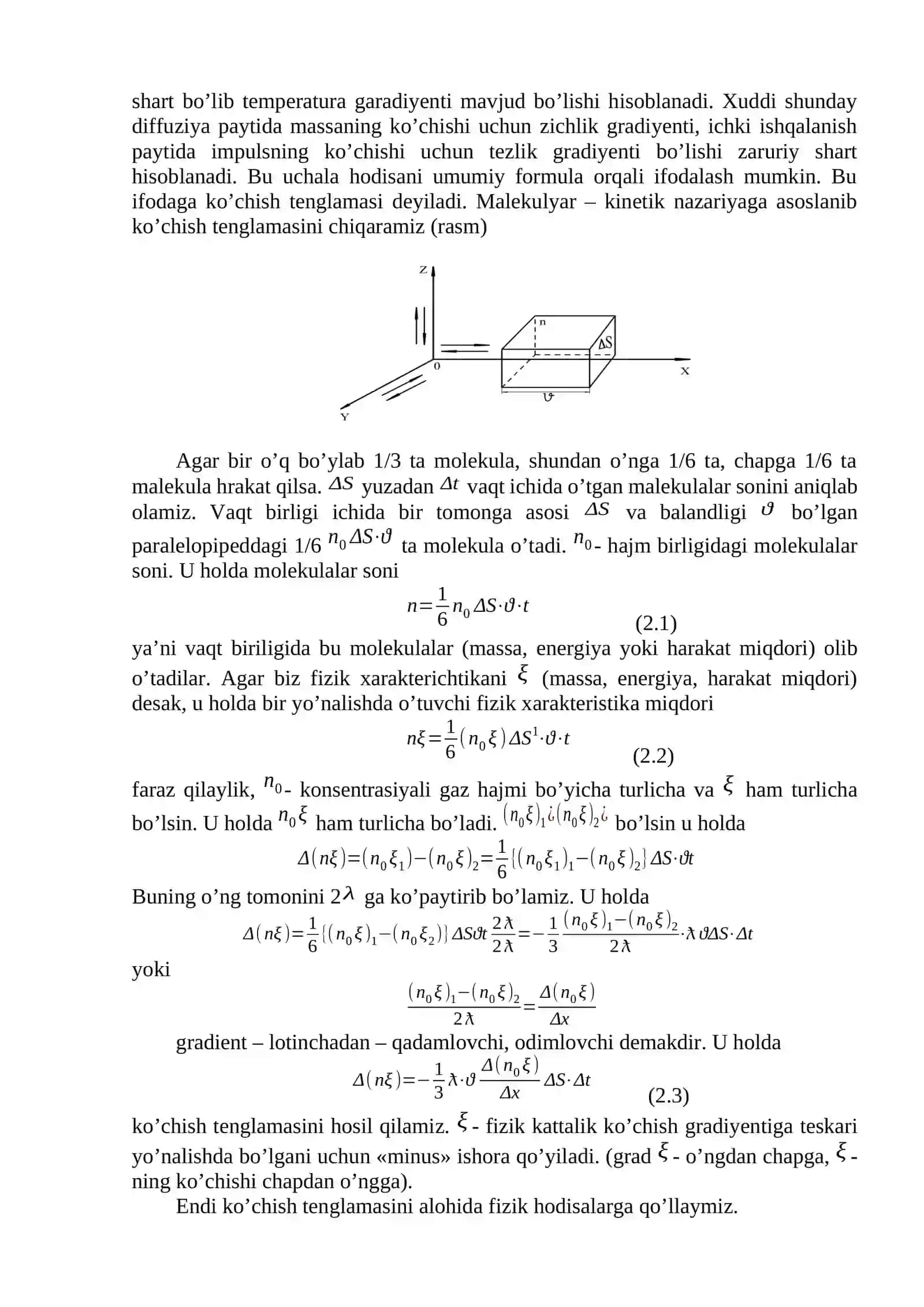 BIOLOGIK SISTEMALARDA KO’CHISH HODISALARI 2