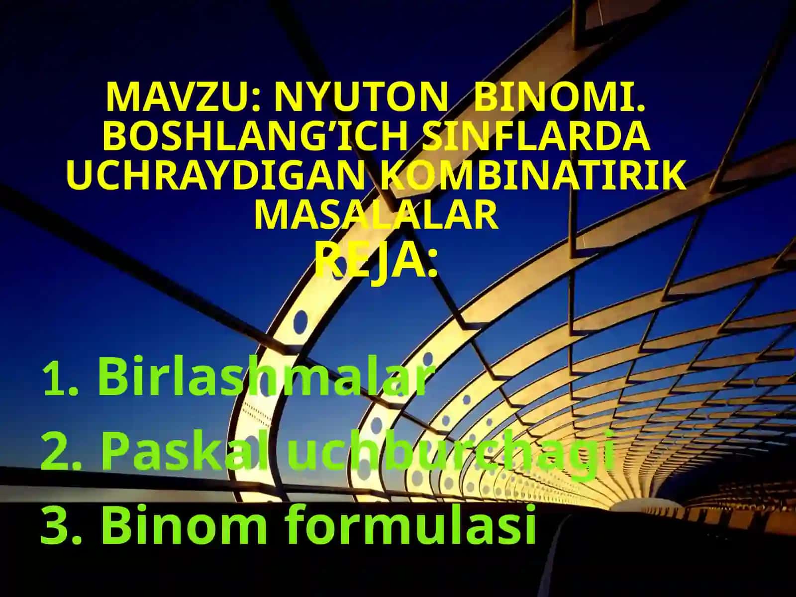 ABDUMALIKOVA KAMOLANING MATEMATIKA FANIDAN 2