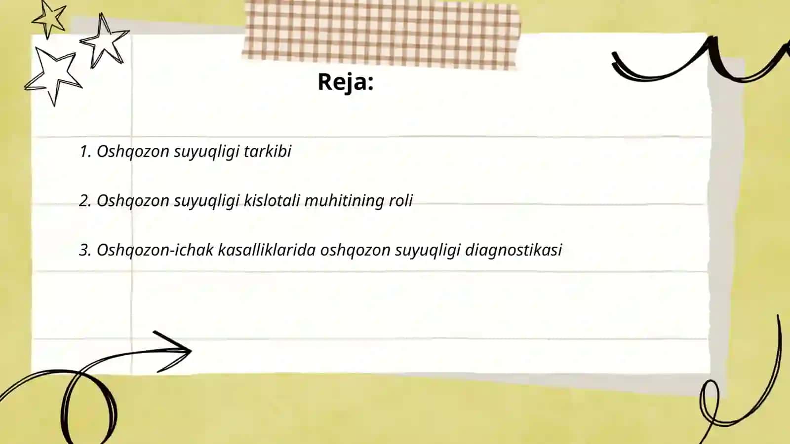 Oshqozon suyuqligi tashxisining klinik ahamiyati 2