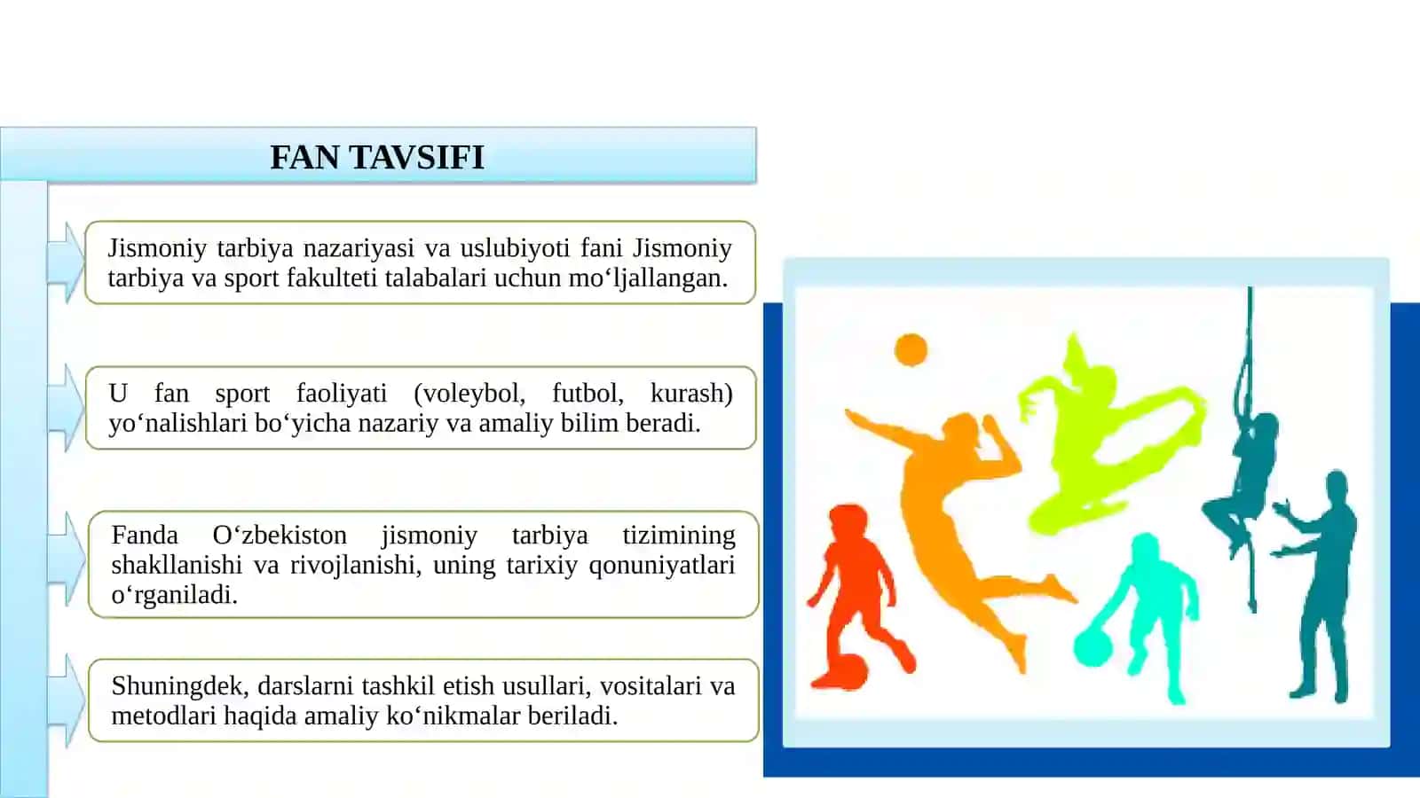JISMONIY TARBIYA NAZARIYASI VA USLUBIYOTI FANINING MAQSAD VA VAZIFASI 2