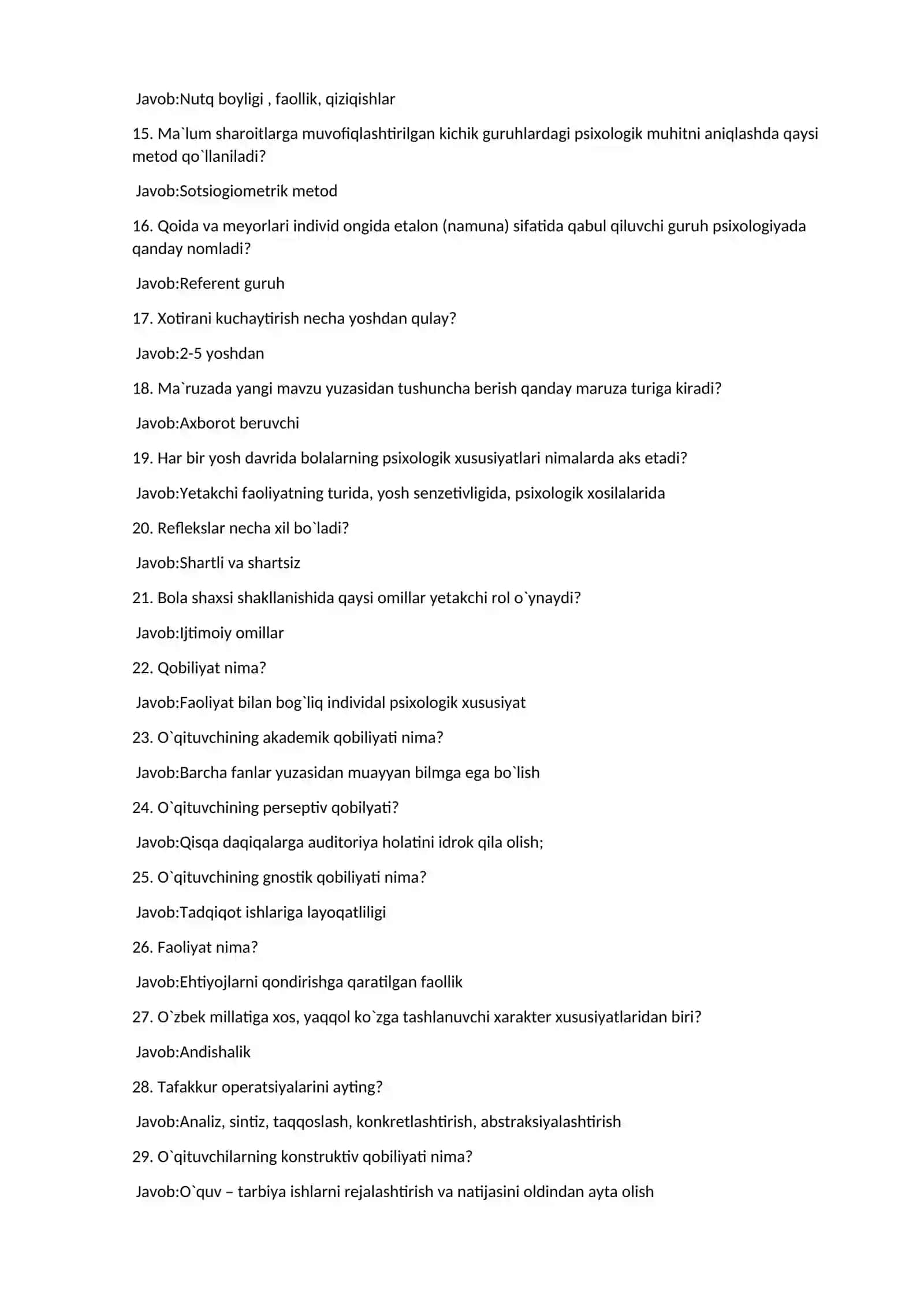 Psixologiya atestatsiya savollari 2 qism 2