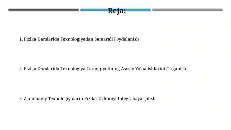 Fizika darslarida texnika taraqqiyotining asosiy yoʻnalishlarini oʻrganish 2