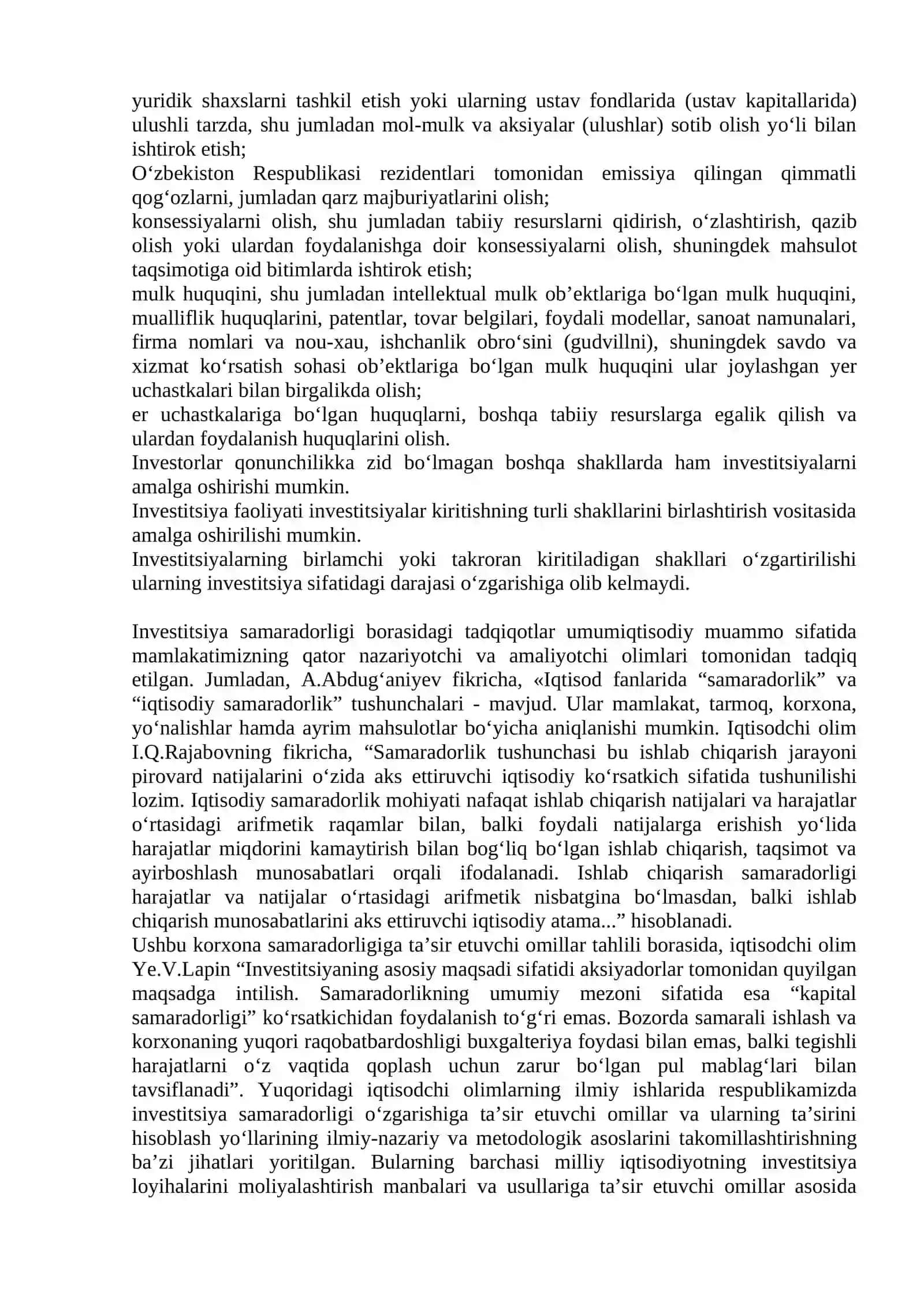 Investitsion dasturlarni moliyalashtirish 2