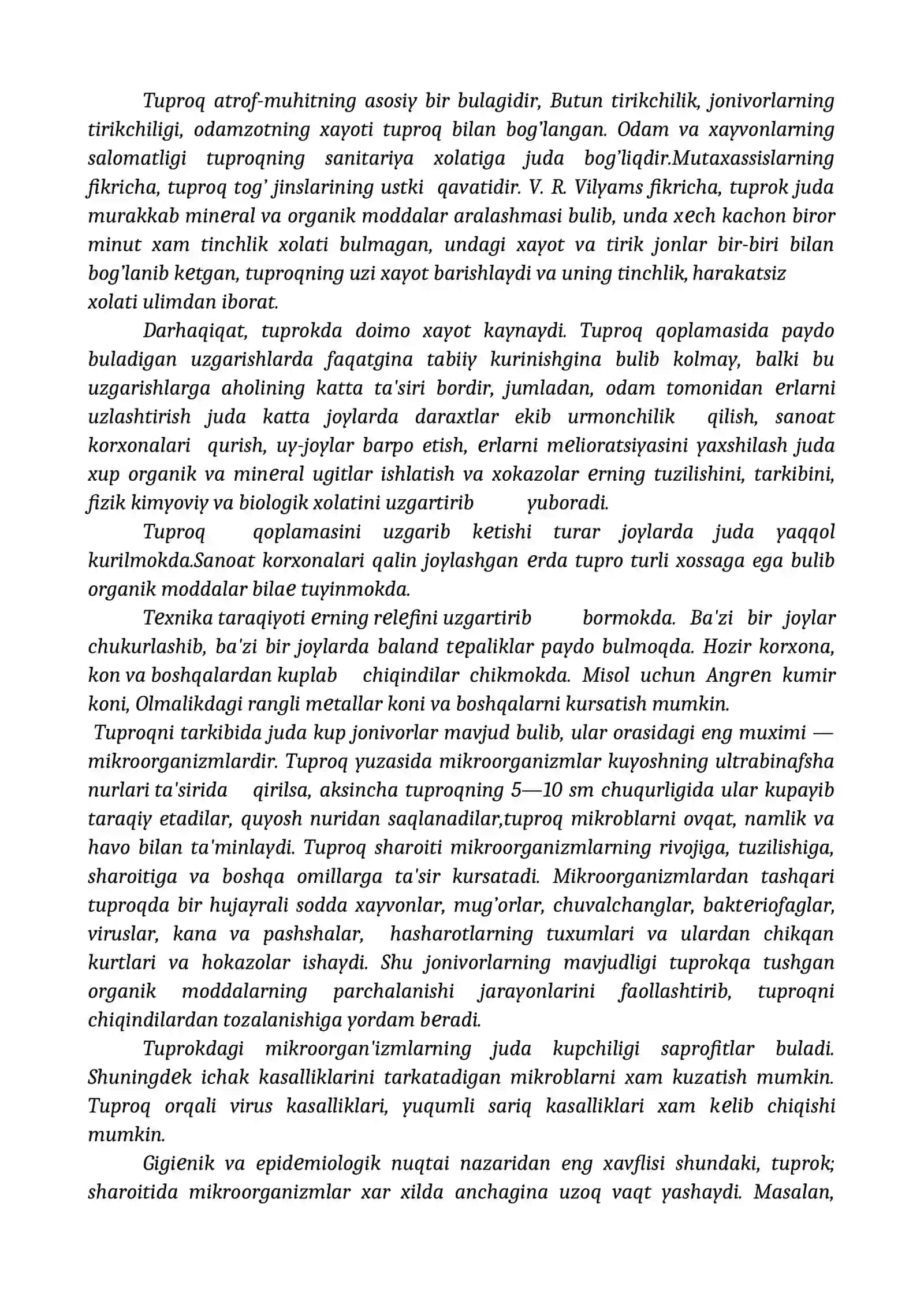 Peststidlarni qo'llash natijasida tuproqlarni ifloslanishi 2