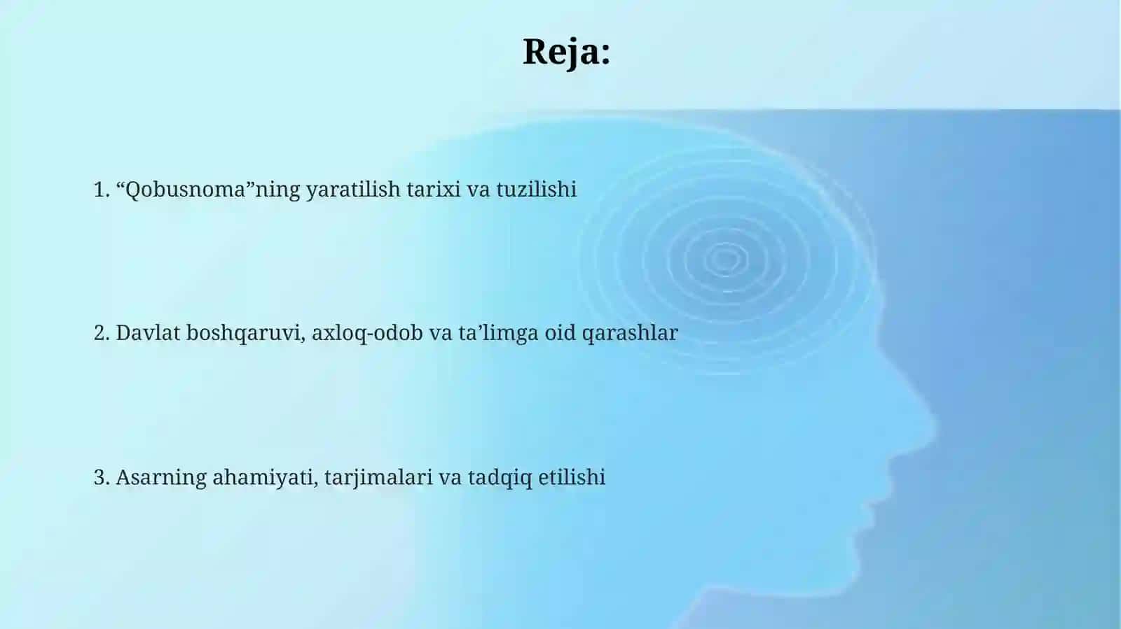 "Qobusnoma" asari 2